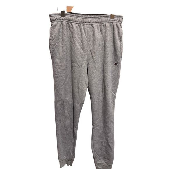 Champion Other - Champion Grey Men's Jogger Sweatpants Elastic Drawstring Waste Pockets Sz L